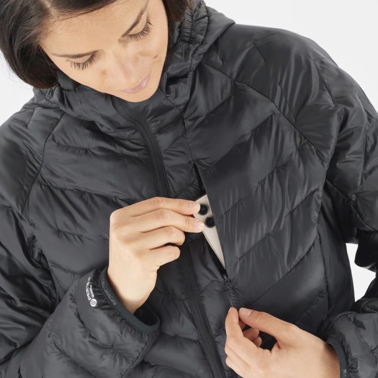 Jaquetas Isoladas Salomon Outline Primaloft Feminino Pretas | PT U86027